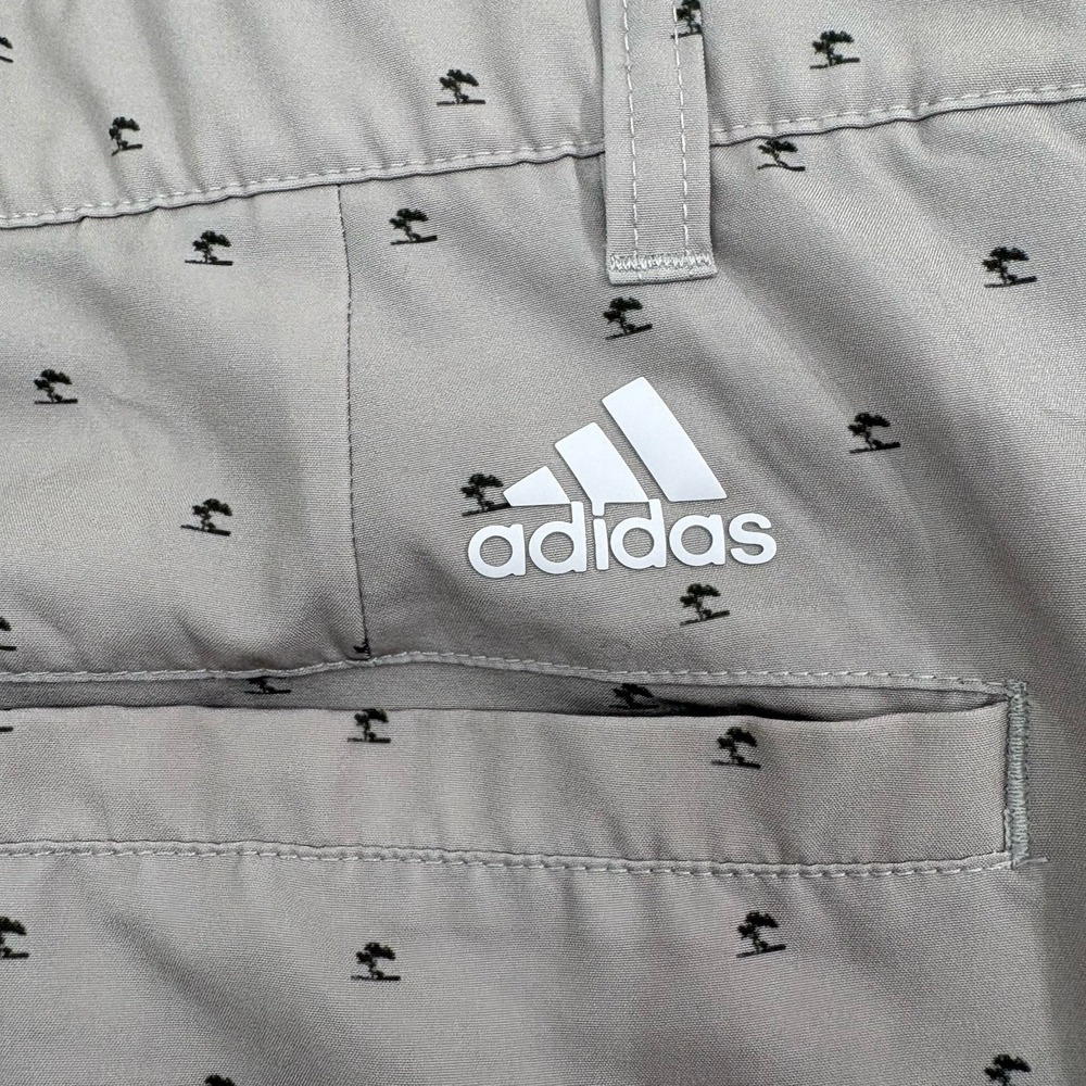 Adidas Golf Shorts Gray Performance Stretch Flat Front Performance Men Size 32 - Picture 10 of 12